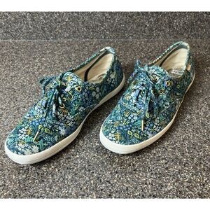 Keds Riffle Paper Co Shoe Womens 7 Sneaker Low Top Lace Up Comfort Casual Floral